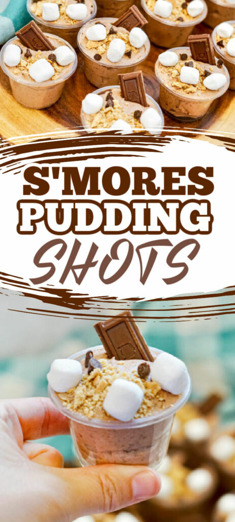 S'mores pudding shots