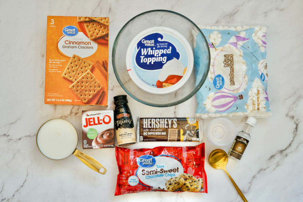 S'mores Pudding Shots Ingredients