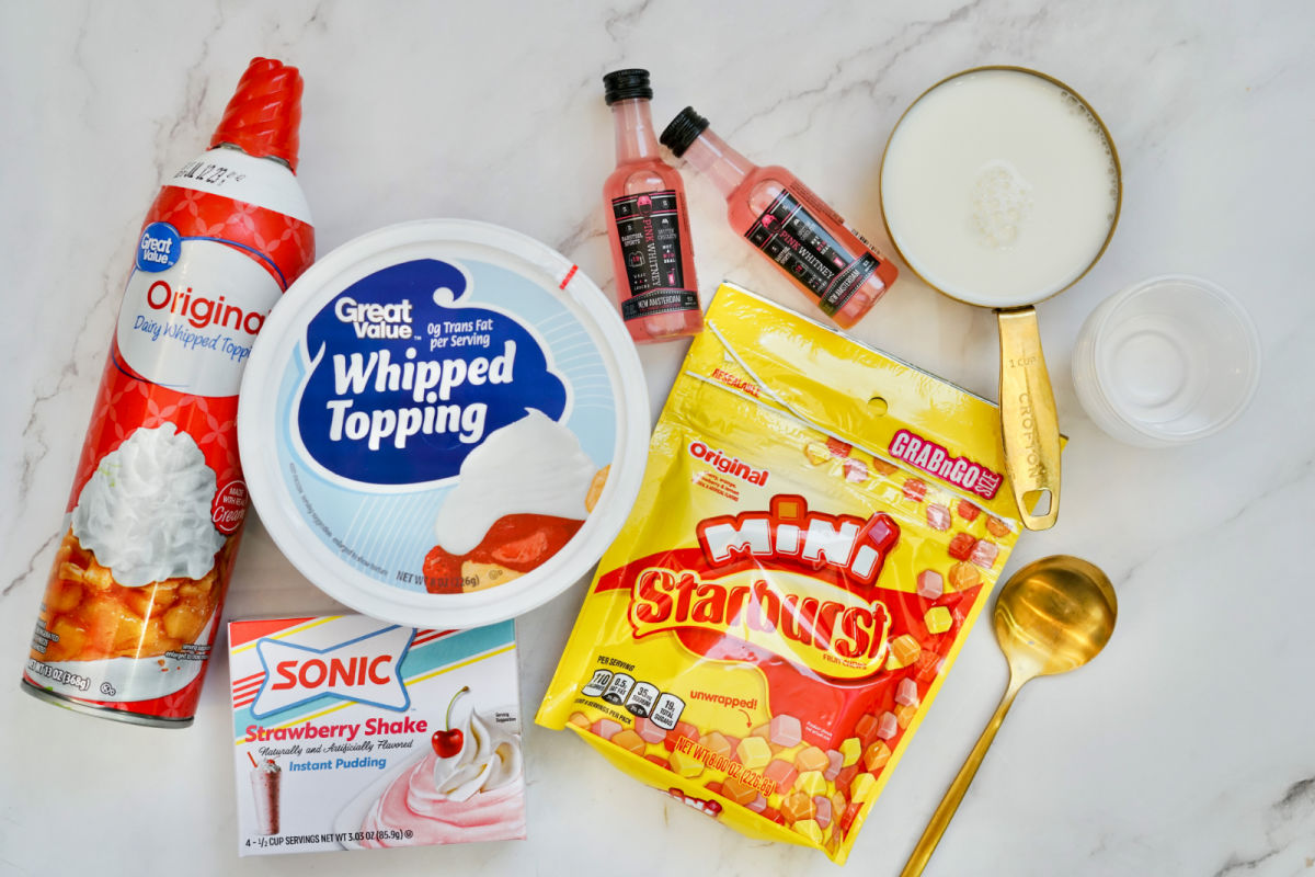 Strawberry Pudding Shots Starburst Shots