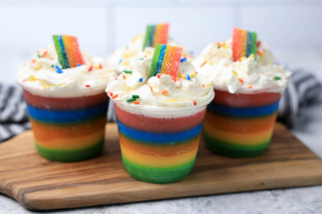 Rainbow Jello Shots