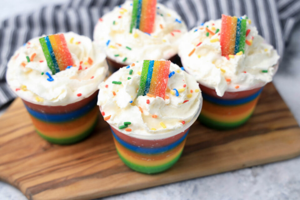 Rainbow Jello Shots