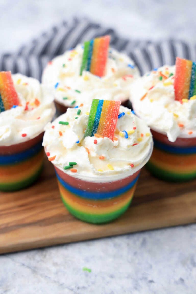 Rainbow Jello Shots