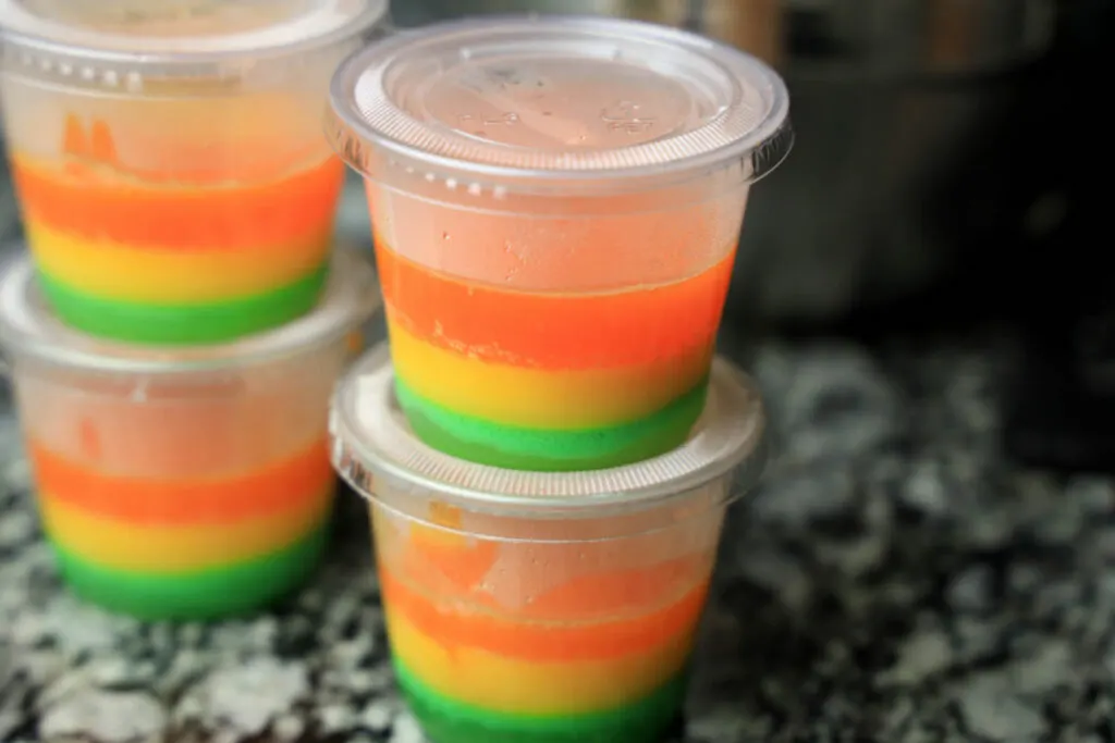 Rainbow Jello Shots recipe