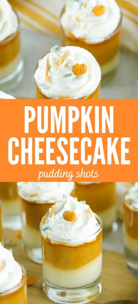 pumpkin cheesecake pudding shots