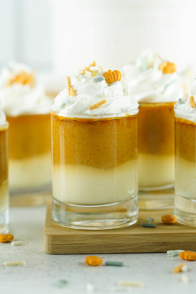 Pumpkin Cheesecake Pudding Shots 