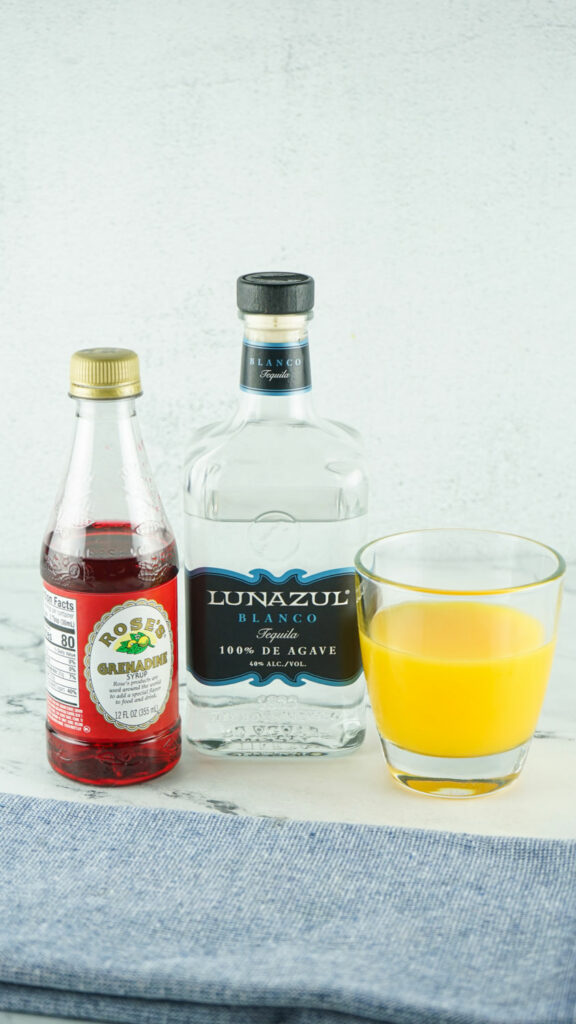 Tequila Sunrise Ingredients