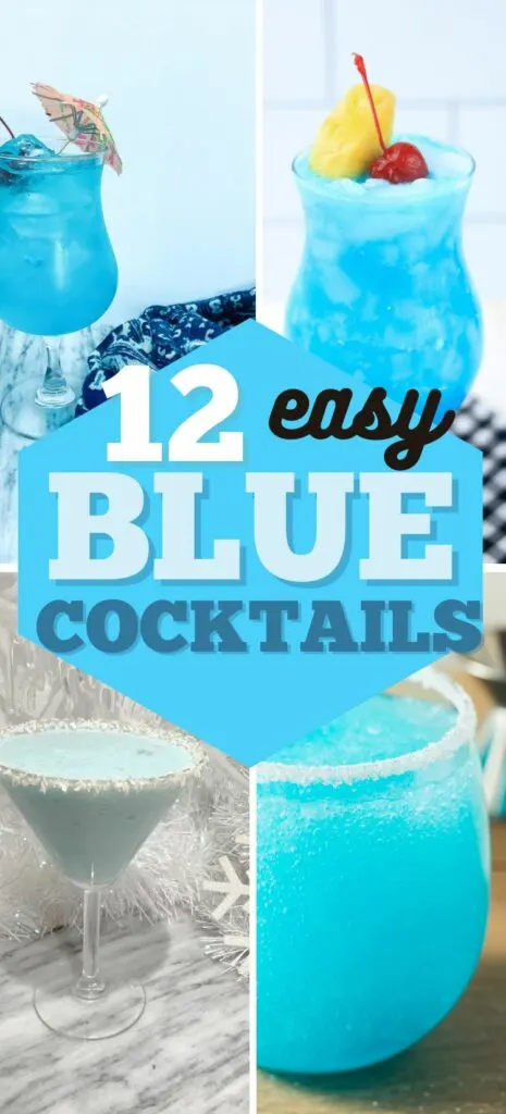 simple blue cocktails