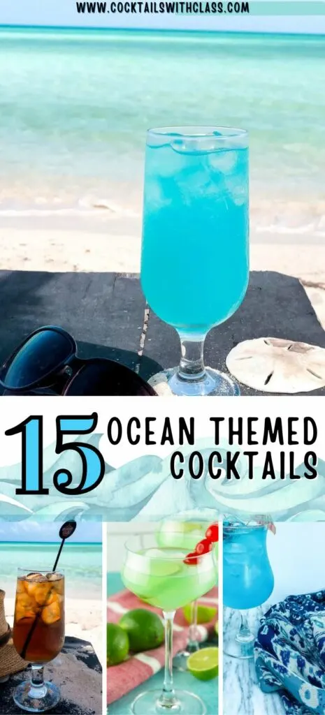 Ocean themed cocktails