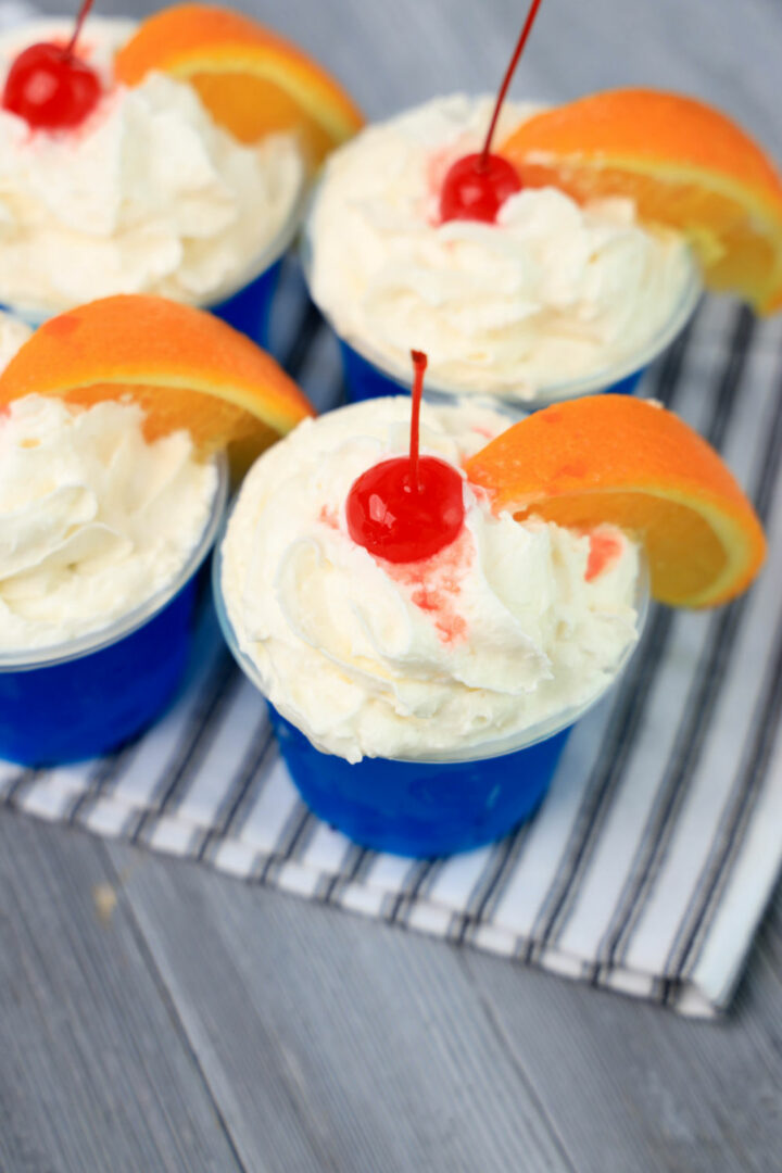 Ocean Water Jello Shots