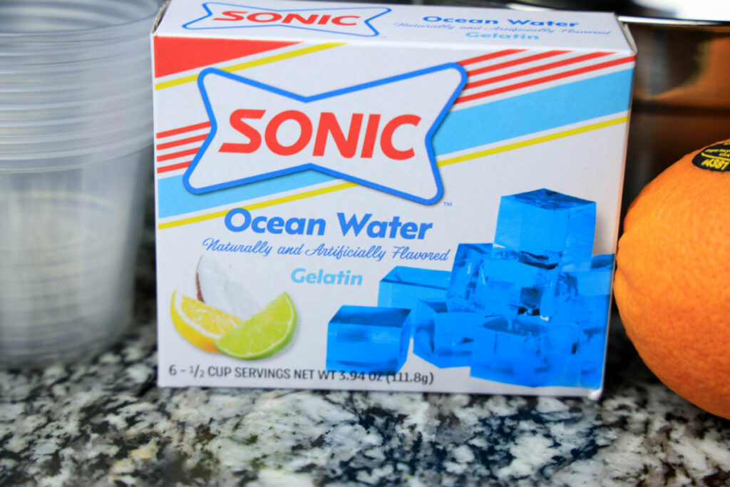 Ocean Water Jello Shots ingredients
