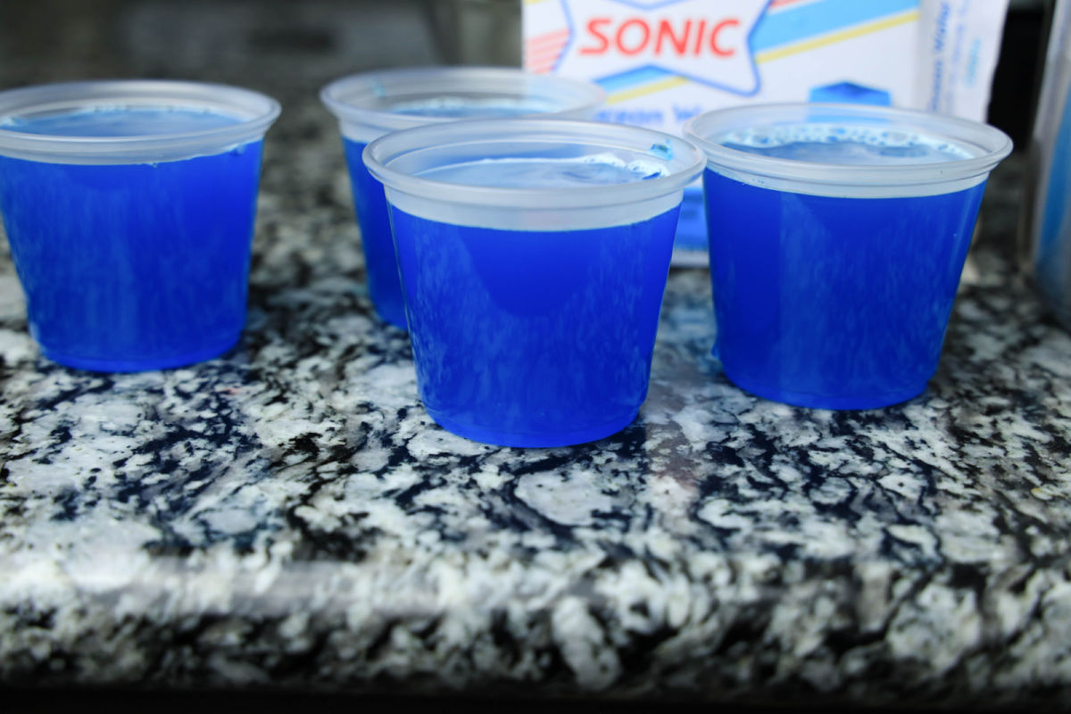 Ocean Water Jello Shots
