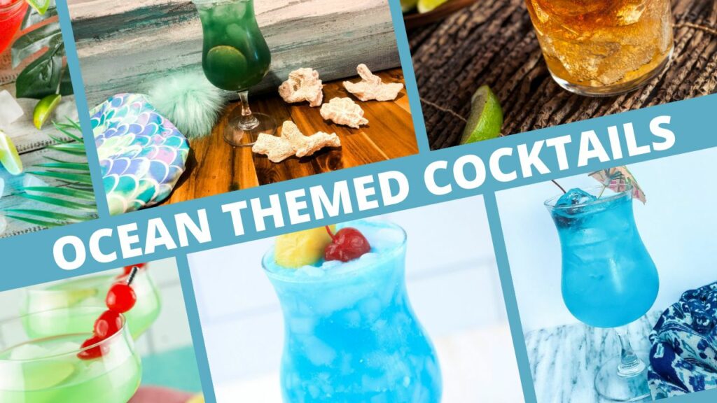Ocean themed cocktails