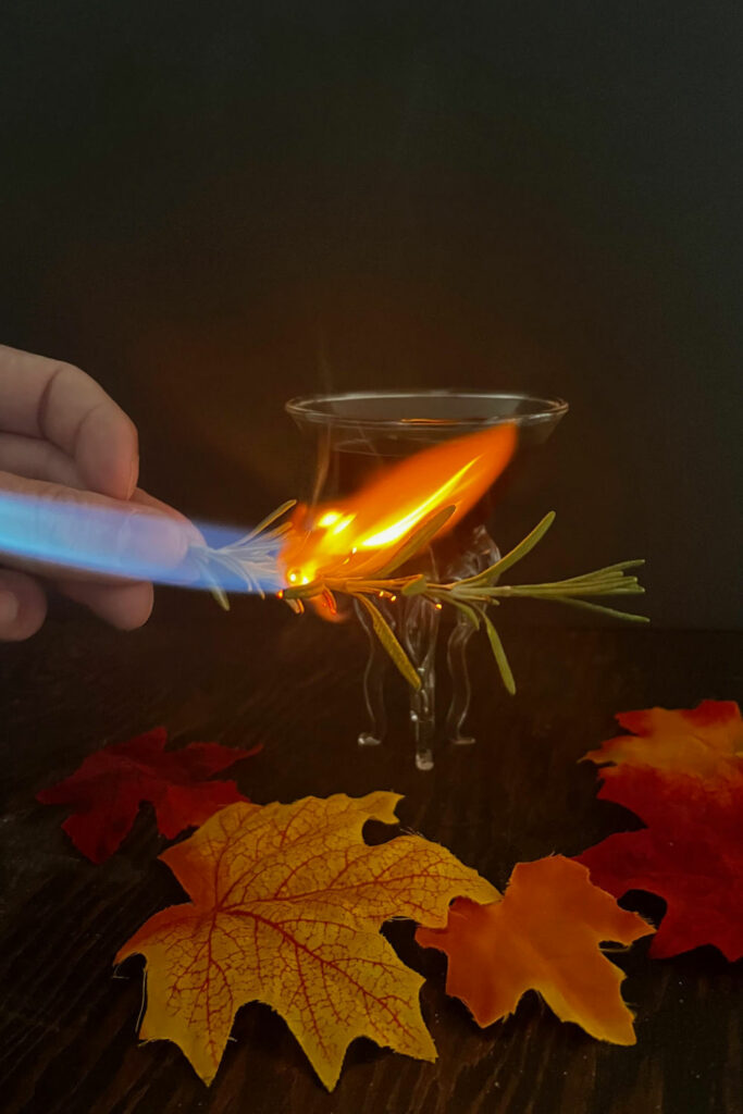 How to use a Kitchen Blow torch to make your cocktail smokey