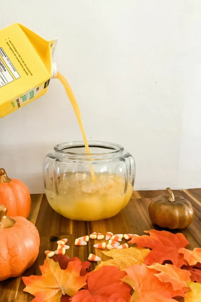 directions for making Candy corn punch