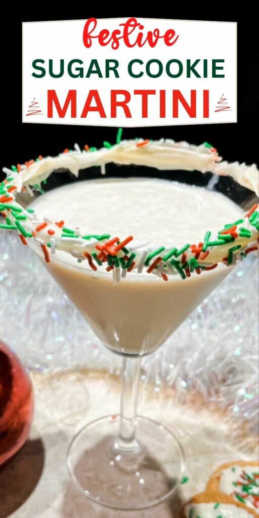 Christmas cookie martini