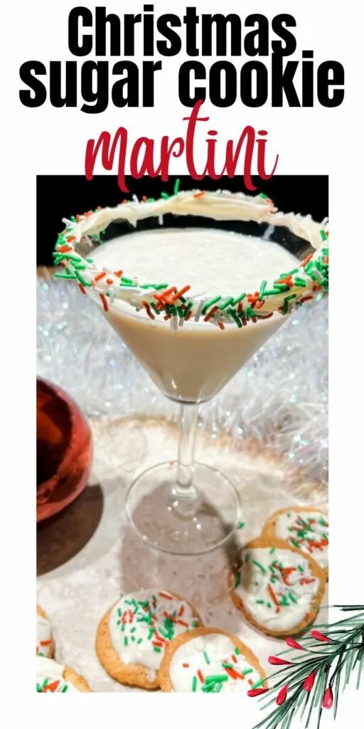 Christmas cookie martini