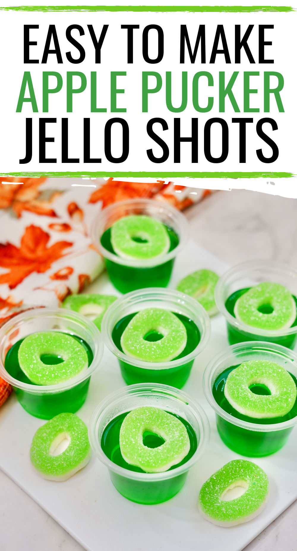 Apple Pucker Jello Shots