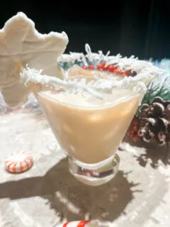 Peppermint Snowwflake Martini