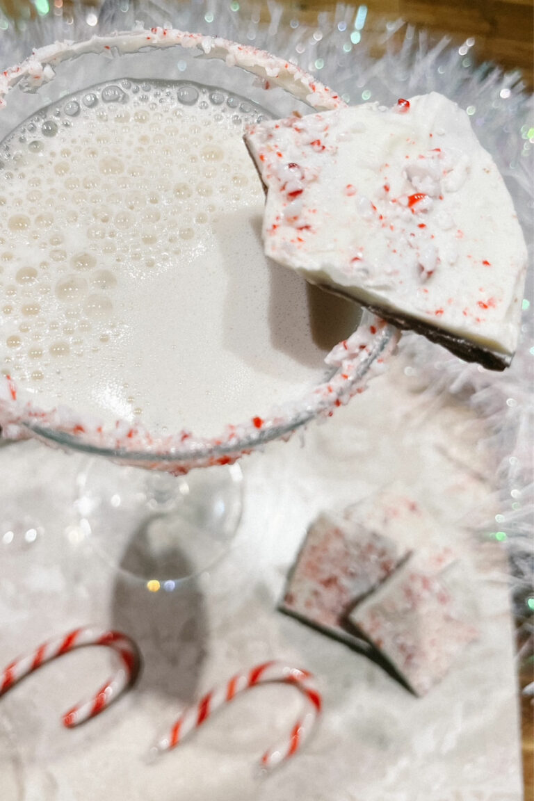 Peppermint bark Martini