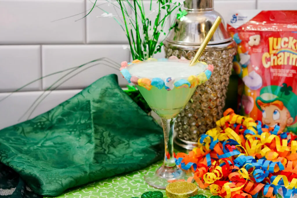 Lucky Charms Martini For St Patrick Day