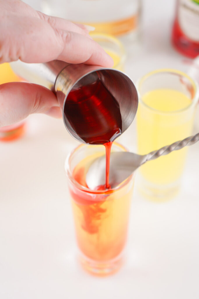 Pineapple Upside-Down Cake Shots