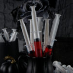 spooky jello syringes