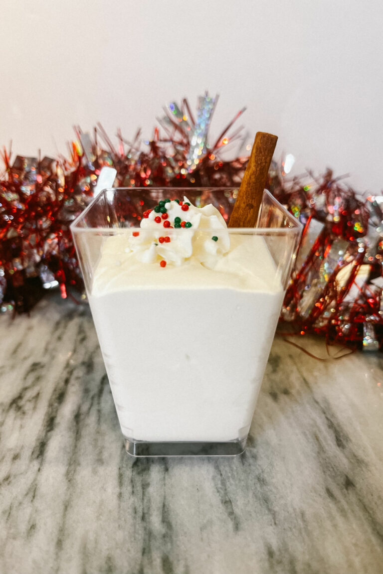 Eggnog Pudding Shots