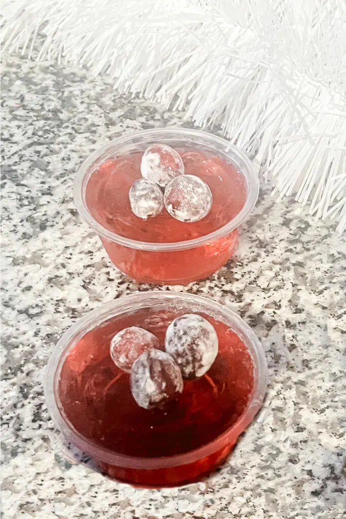 Cranberry Jello Shots