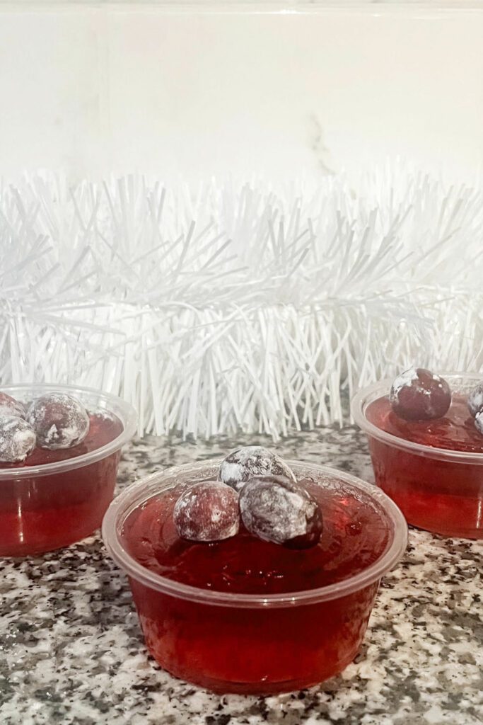Cranberry Jello Shots