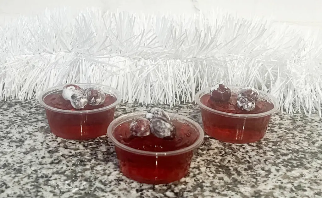 Cranberry Jello Shots