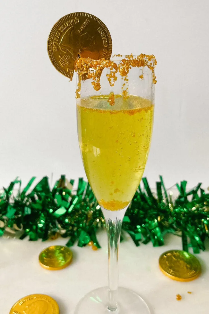 pot of gold champagne cocktail