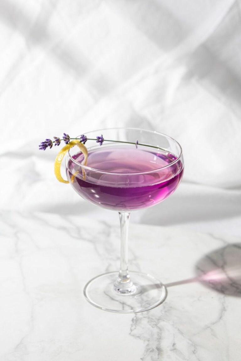 Purple Mimosa: Purple French 75 Cocktail