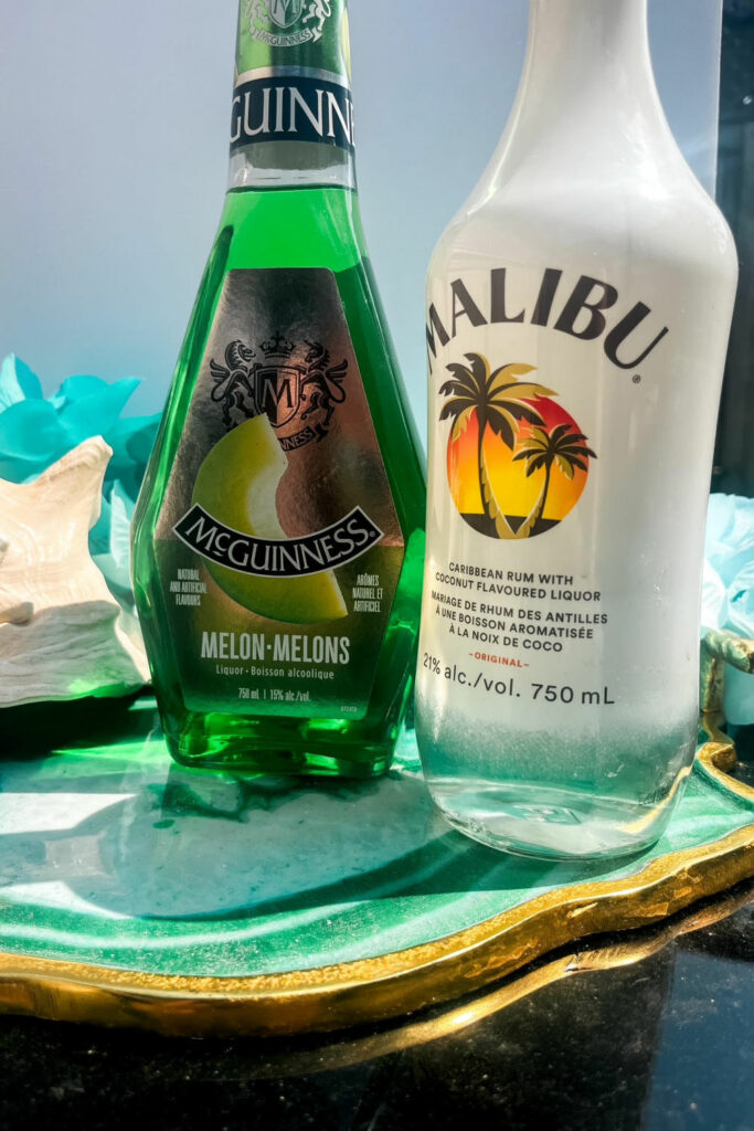 Carribean water cocktail ingredients