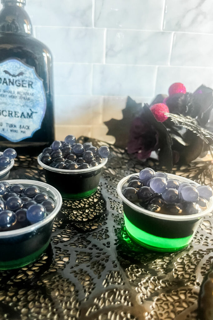 Black Magic Jello shots