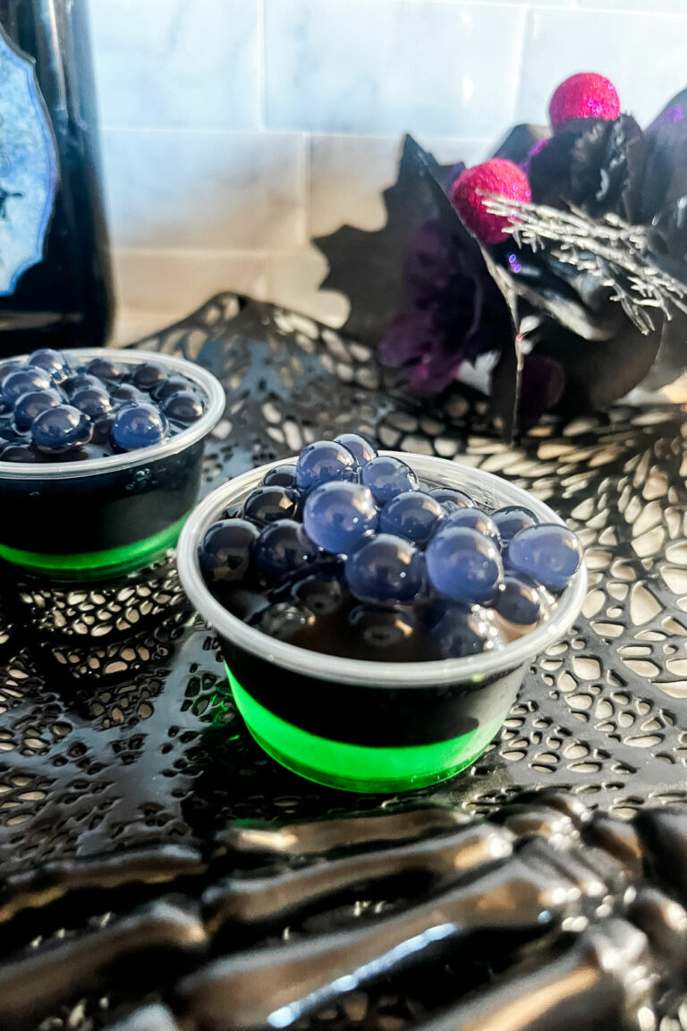 Black magic jello shots