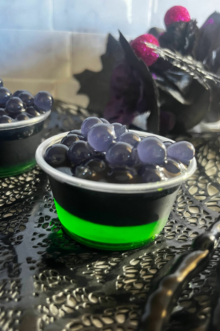Black magic Jello shots