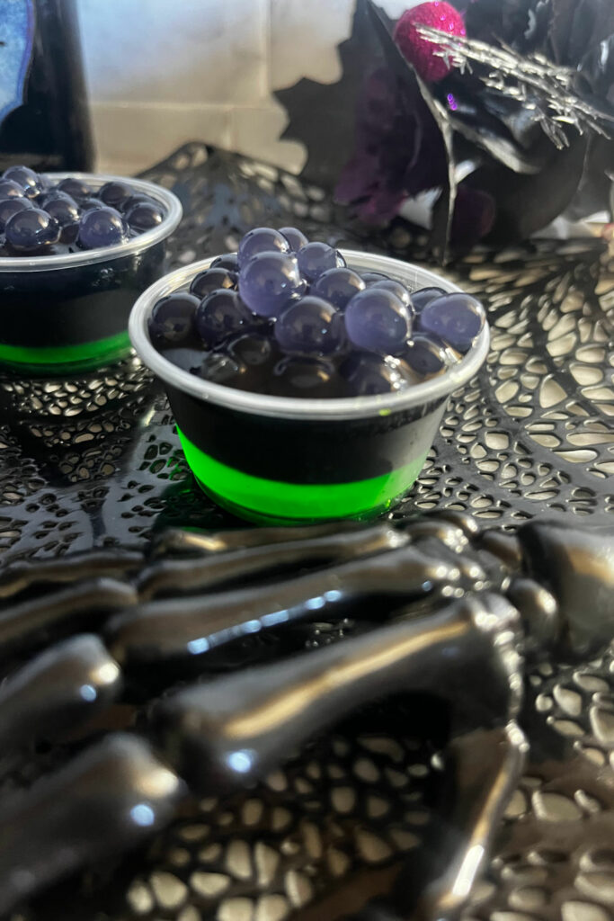 Black Magic Jello shots