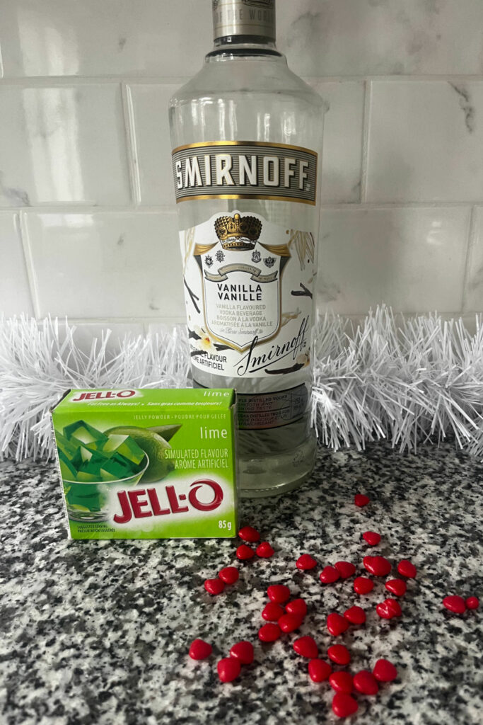 ingredients Grinch jello shots