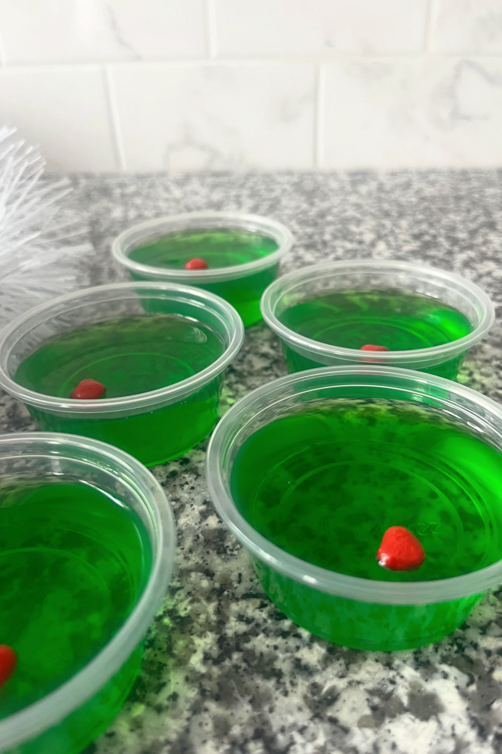 Grinch jello shots