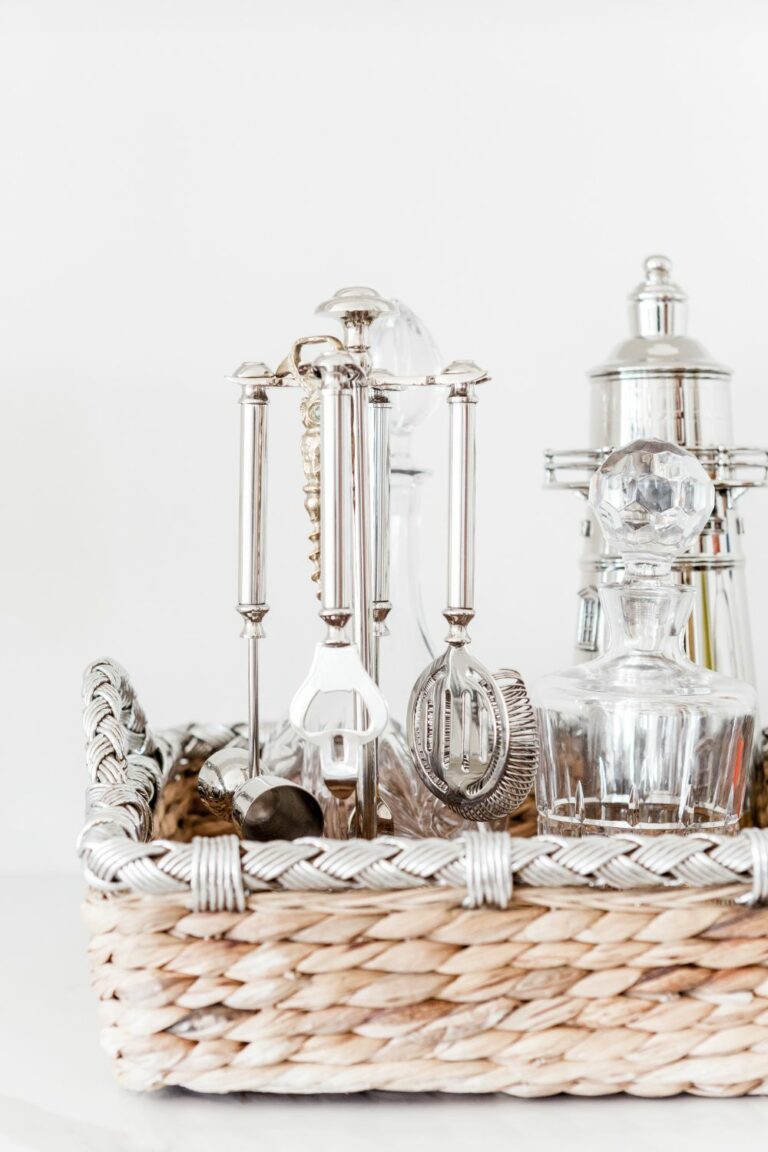 Bar tools for a home bar