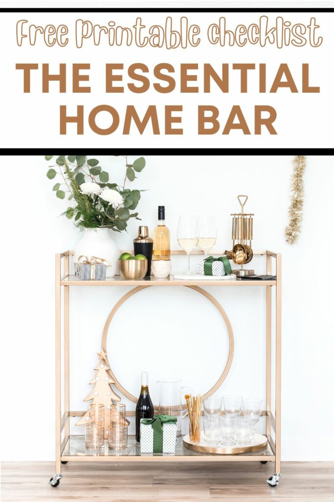 Home bar checklist