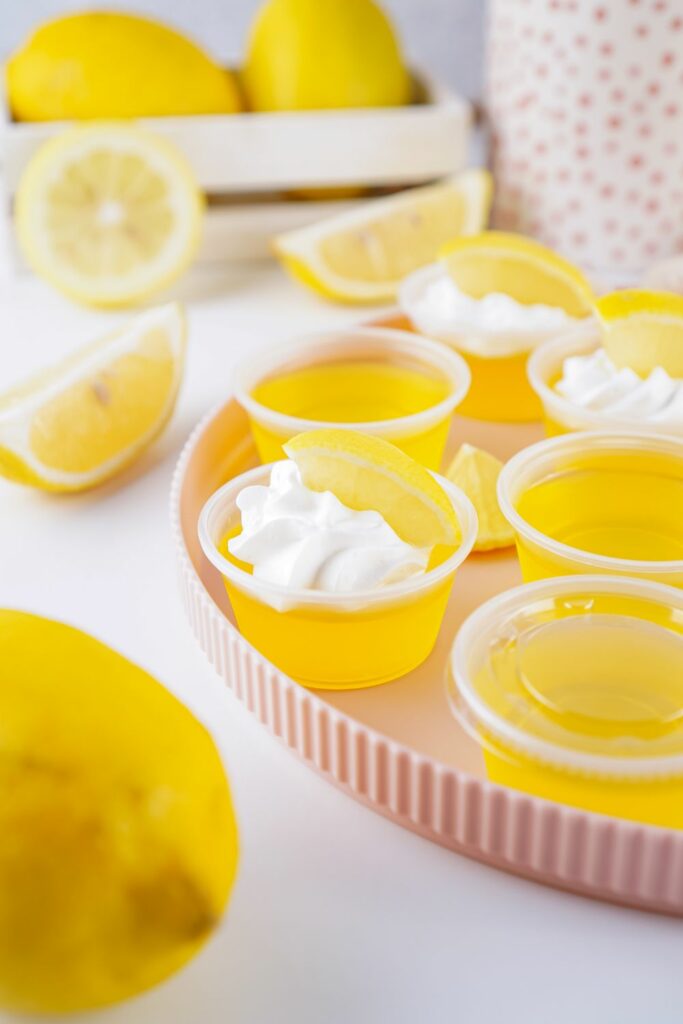 Lemon drop jello shots