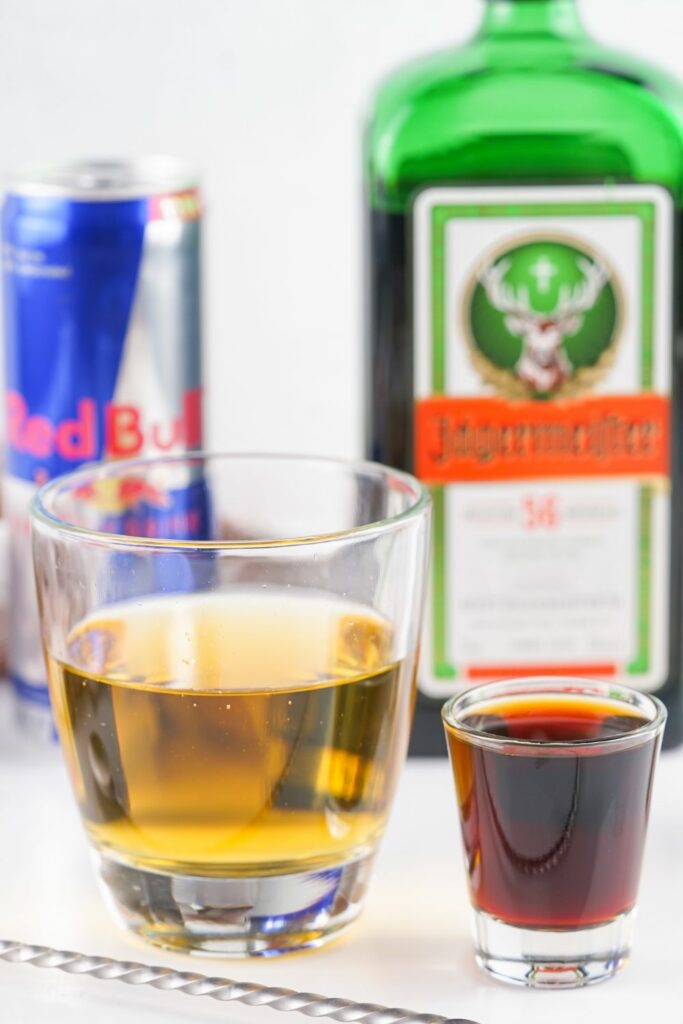 Jagerbomb shot and chaser