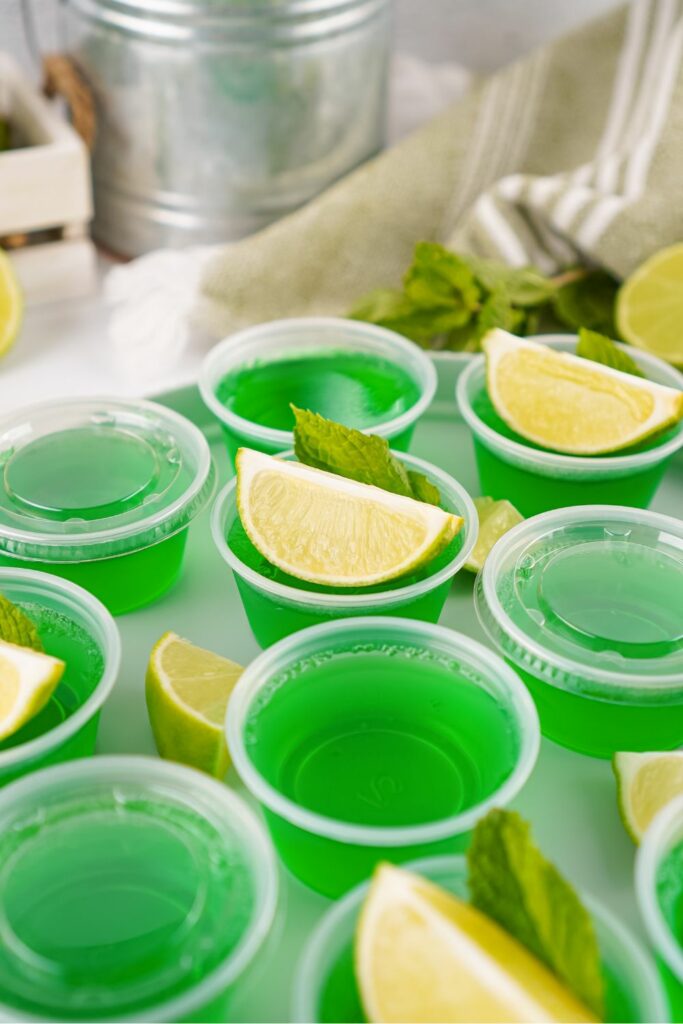 Moscow Mule jelly shots