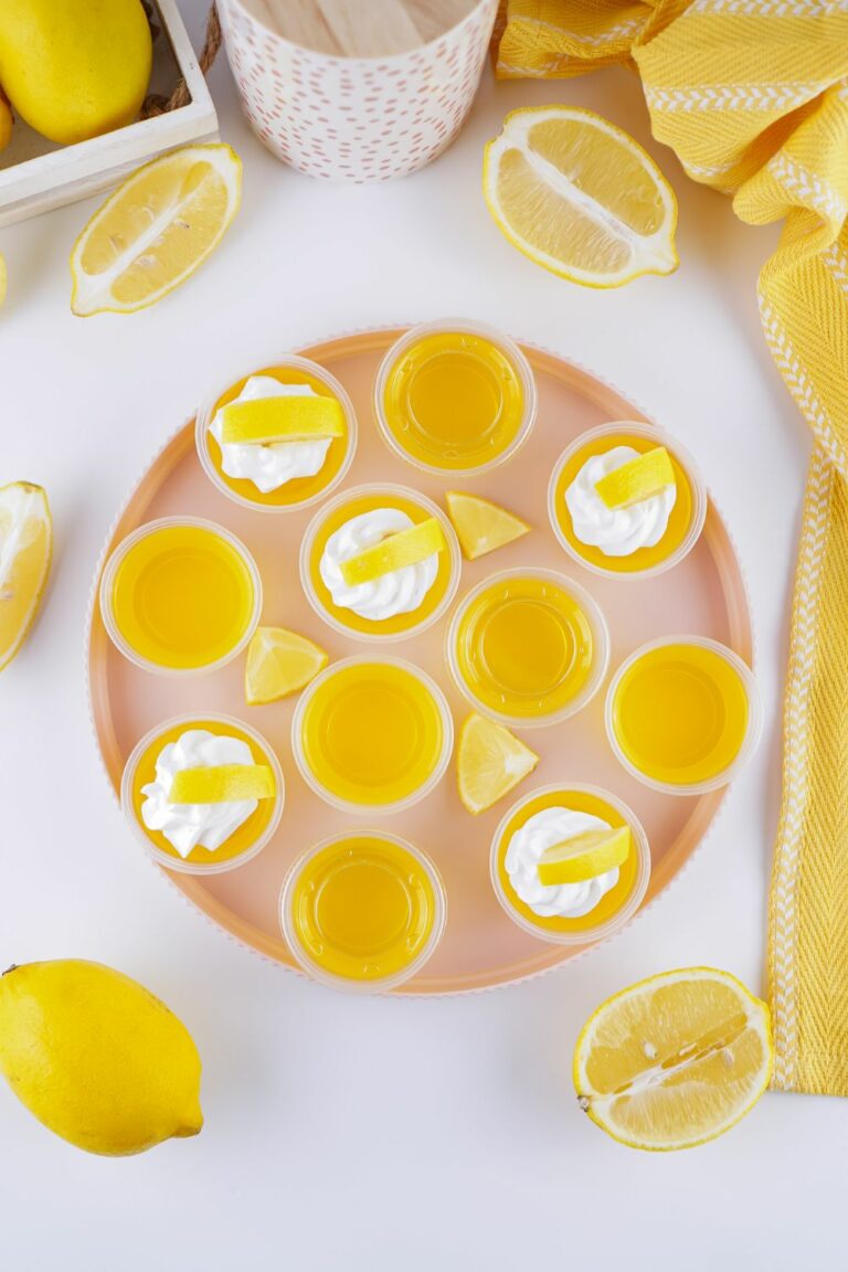 Lemon drop jello shots