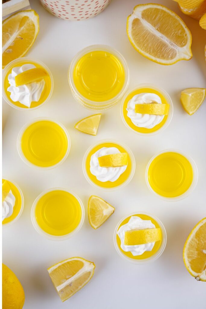 Lemon drop jello shots