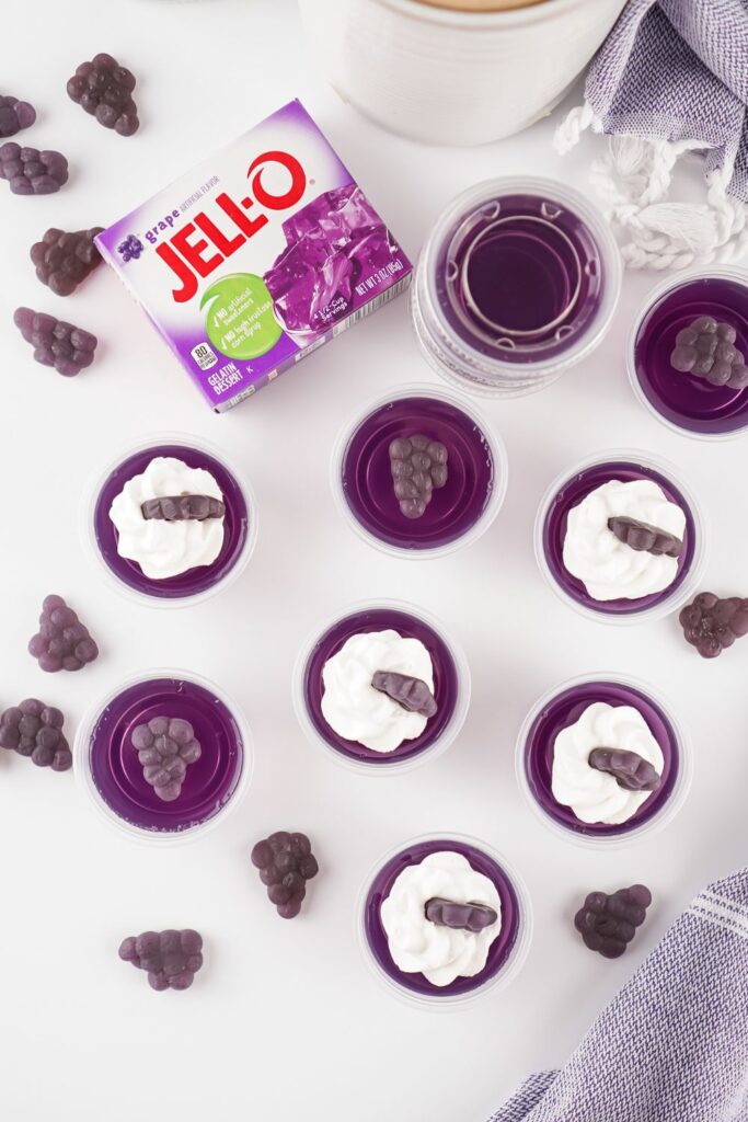 Grape jello shots