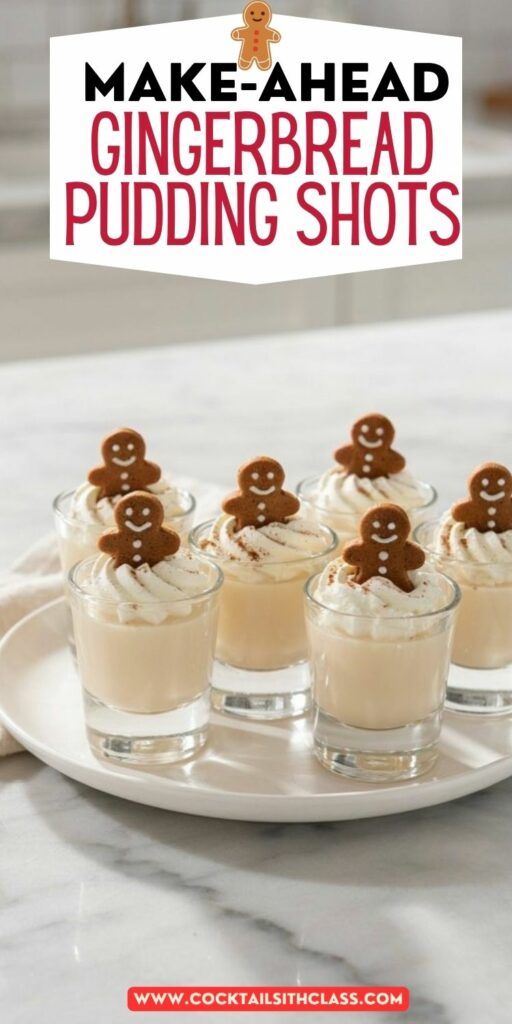 gingerbread pudding shots