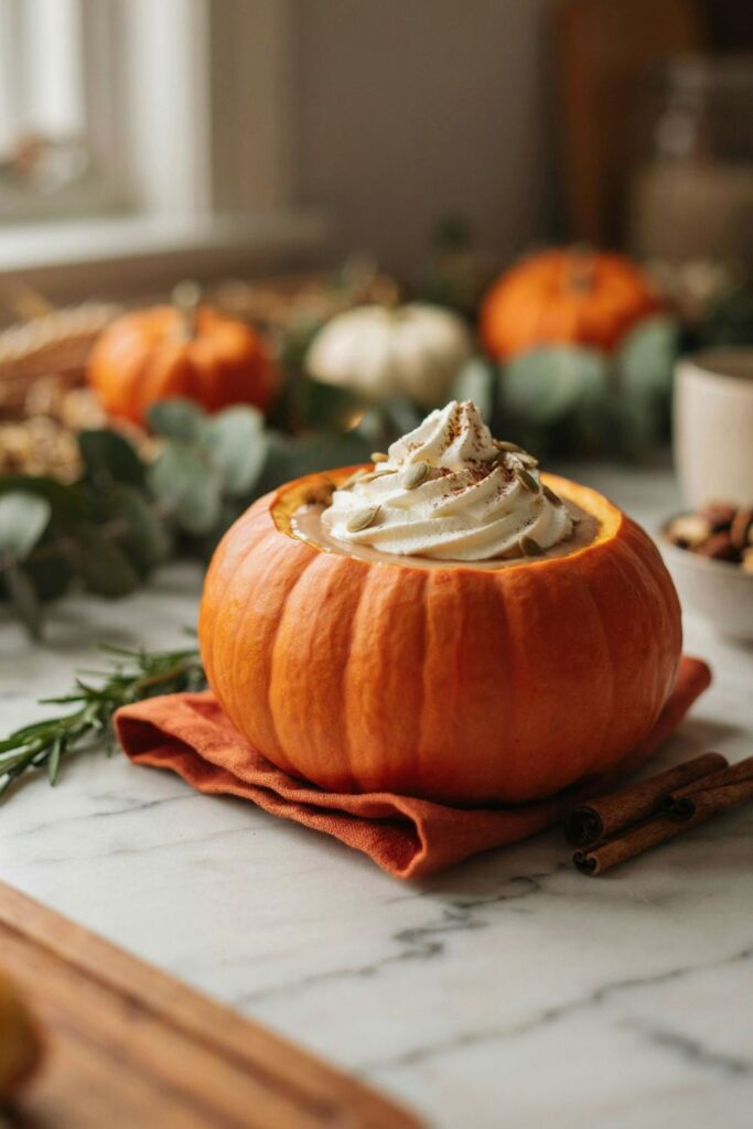 Pumpkin spice cocktail