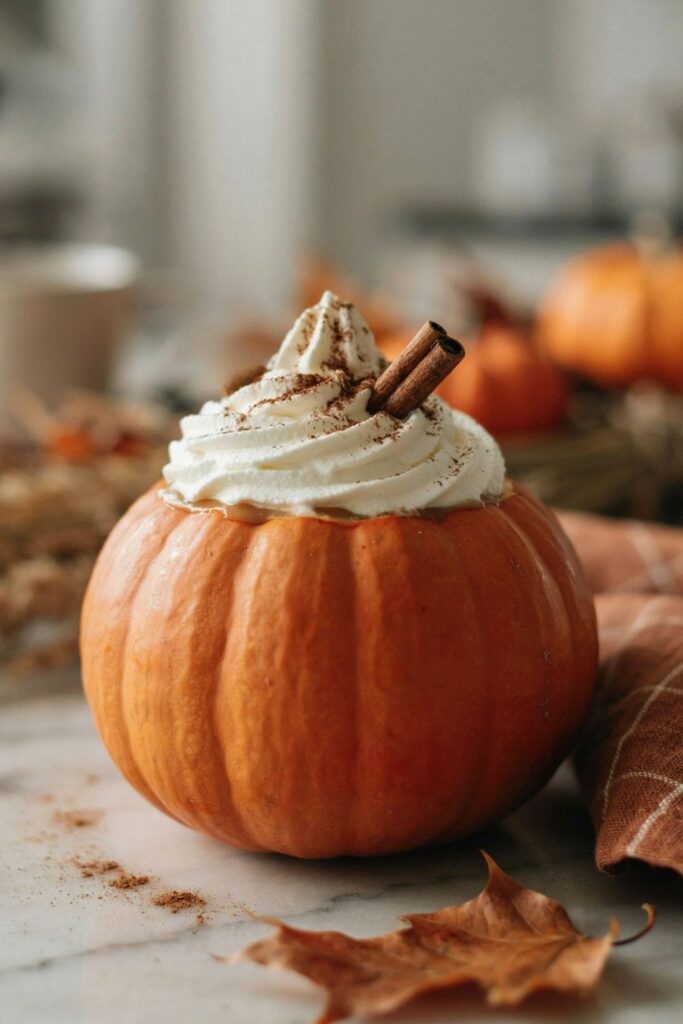 Pumpkin spice cocktail